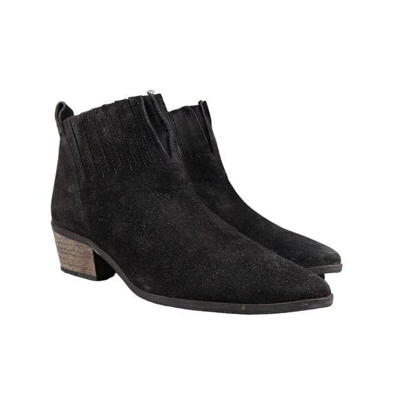 Matisse Shoes Womens 8.5 Coconuts Booties Chelsea Suede Pointy Toe Block Heel - Picture 1 of 16